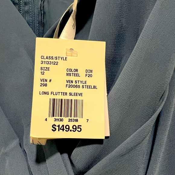 Celebrate Bridesmaid Dress w/ Flutter Sleeve Full Skirt - Picture 8 of 10